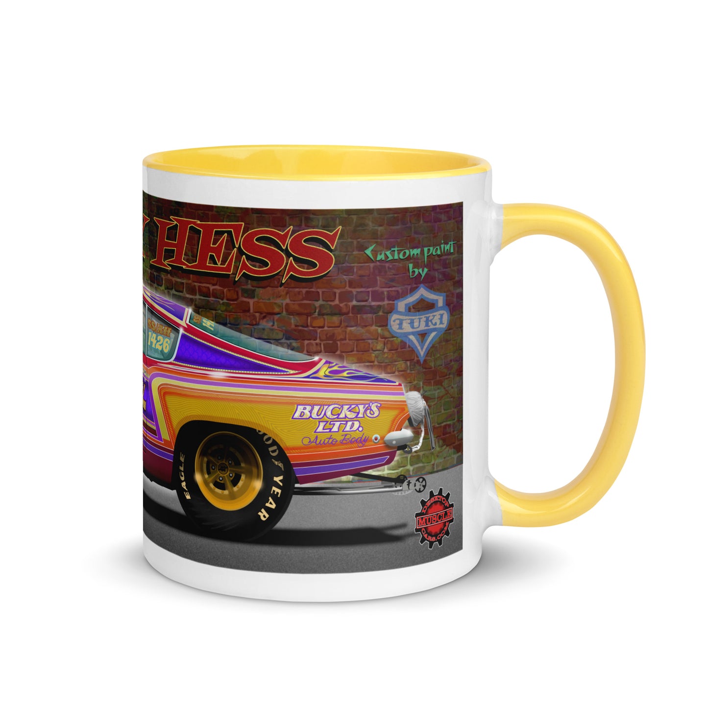 Bucky Hess Fish Stick Mug with Color Inside