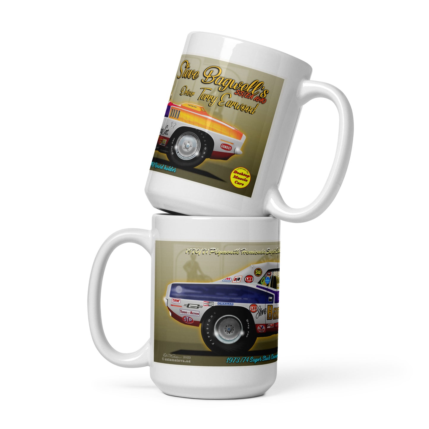 Steve Bagwell / Terry Earwood White glossy mug