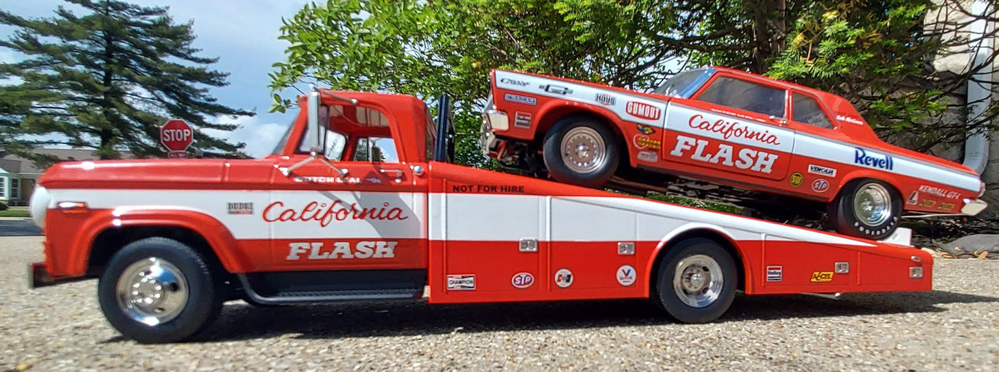AUTOGRAPHED Butch Leal California Flash 1970 Dodge Ramp Truck