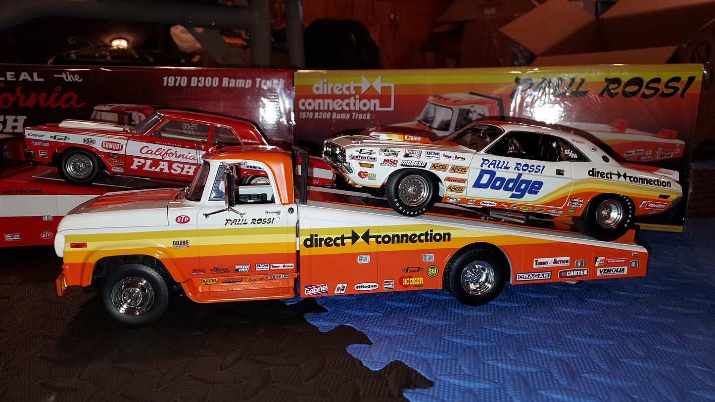 Paul Rossi Direct Connection 1970 Dodge Ramp Truck 1:18 scale Acme