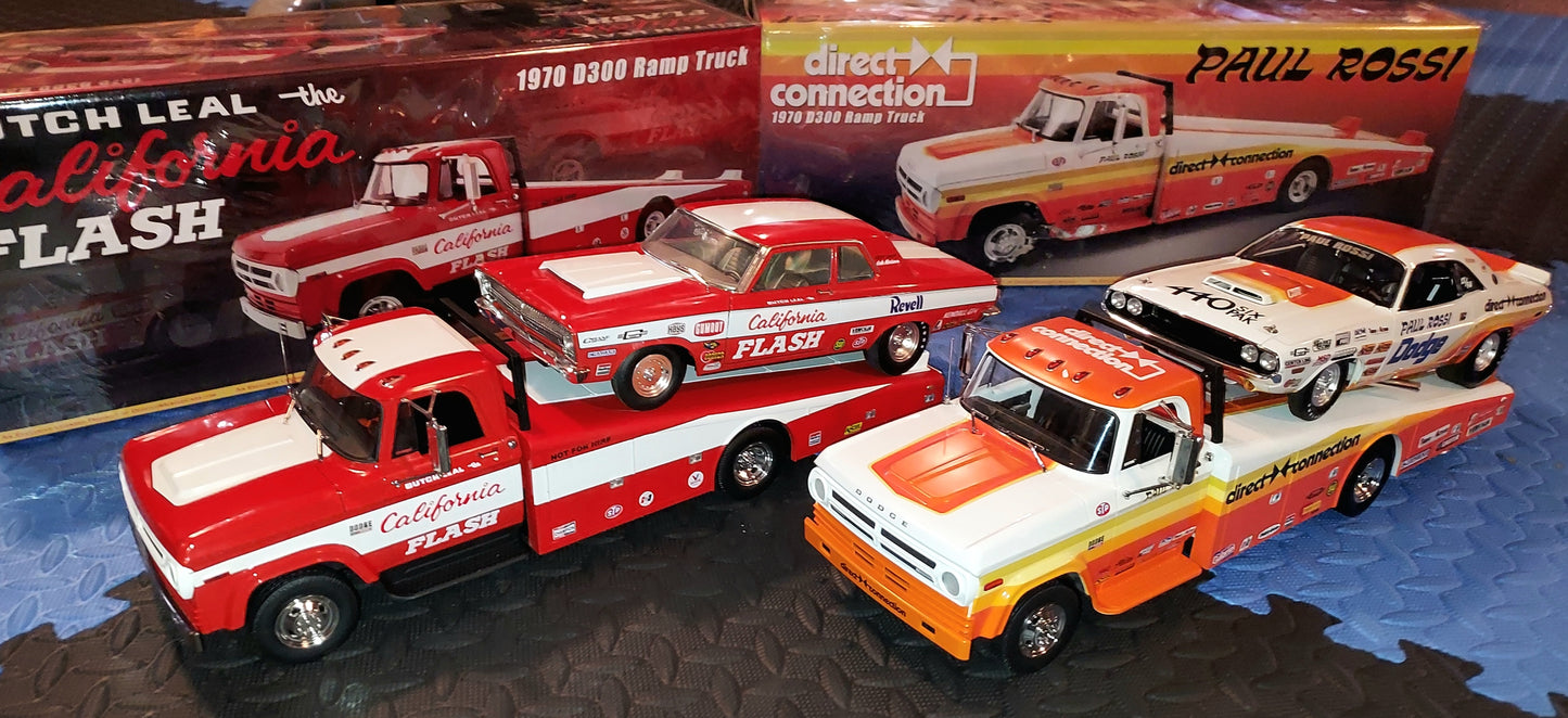 AUTOGRAPHED Butch Leal California Flash 1970 Dodge Ramp Truck