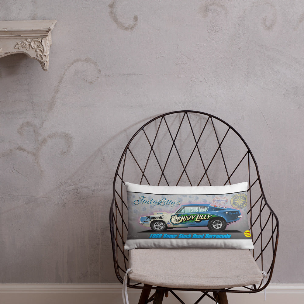 Judy Lilly Miss Mighty Mopar Basic Pillow