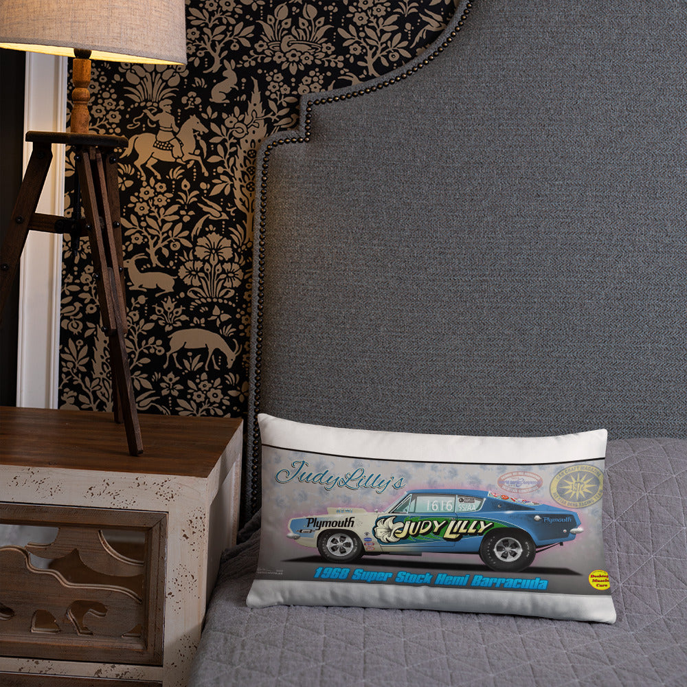 Judy Lilly Miss Mighty Mopar Basic Pillow