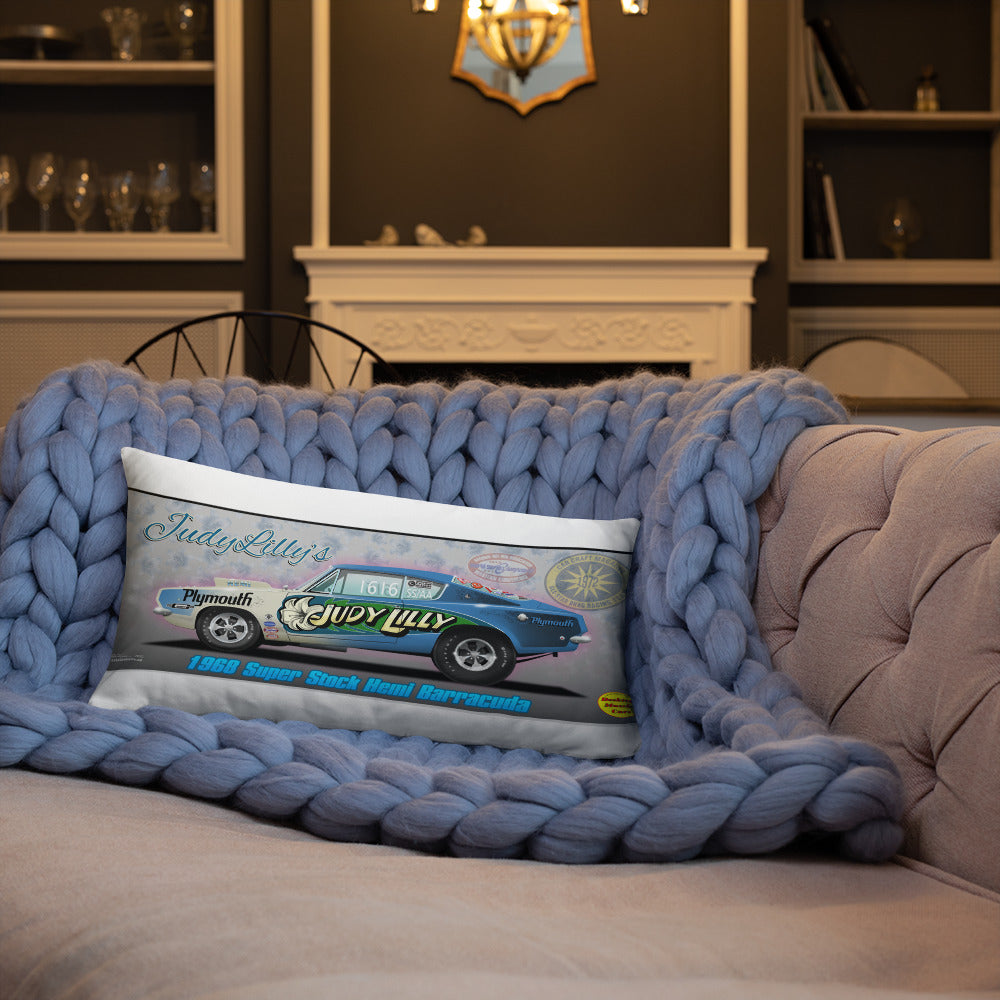 Judy Lilly Miss Mighty Mopar Basic Pillow