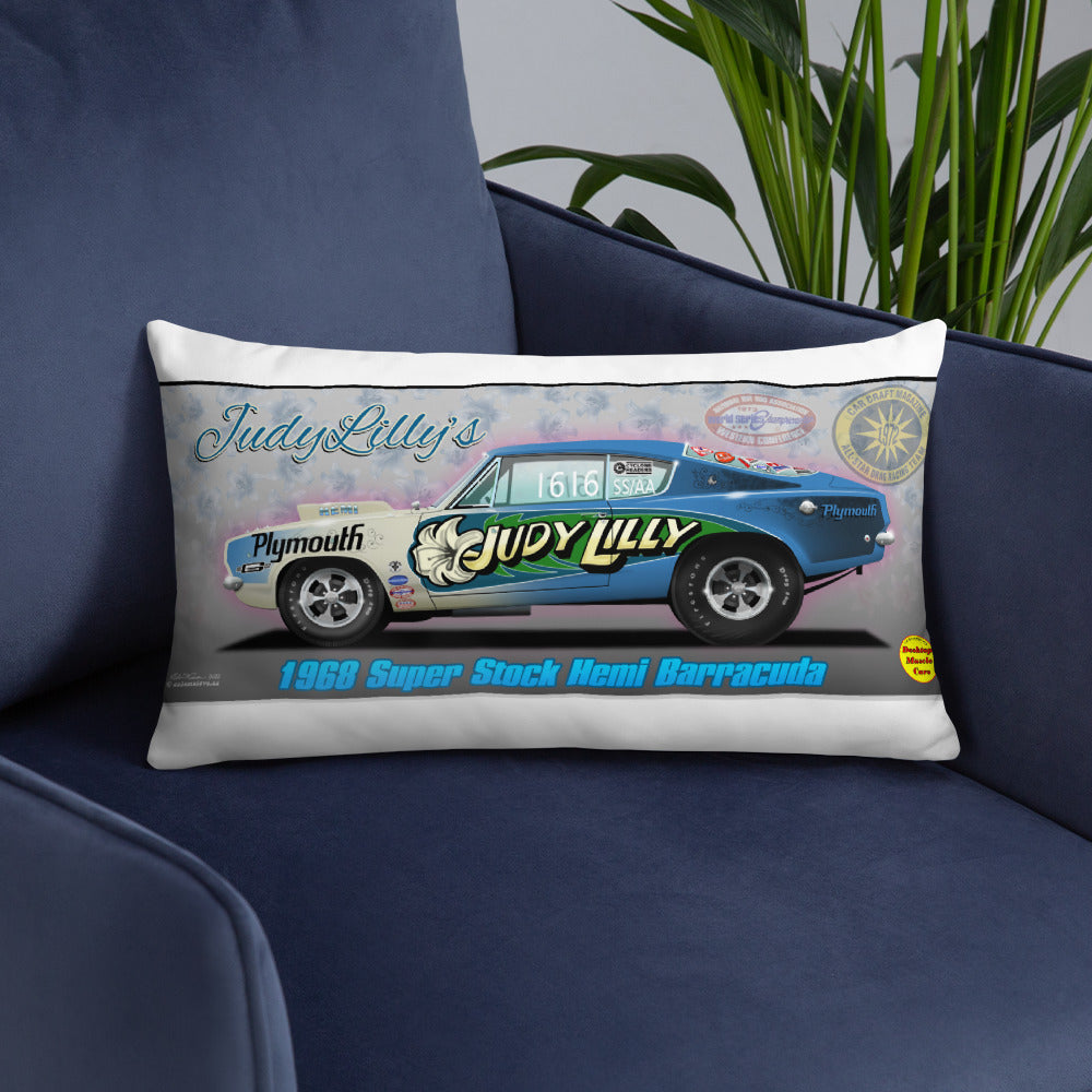Judy Lilly Miss Mighty Mopar Basic Pillow