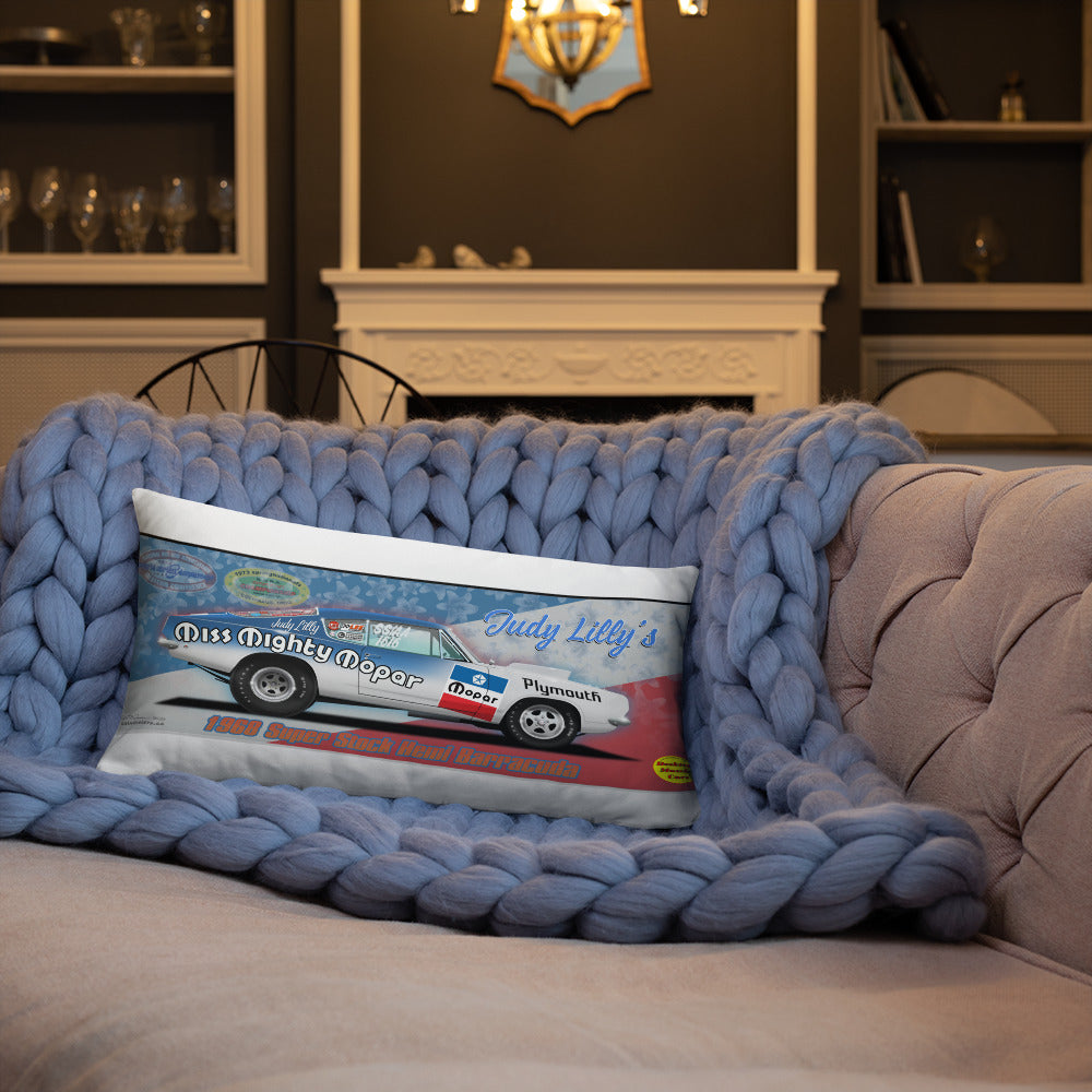 Judy Lilly Miss Mighty Mopar Basic Pillow