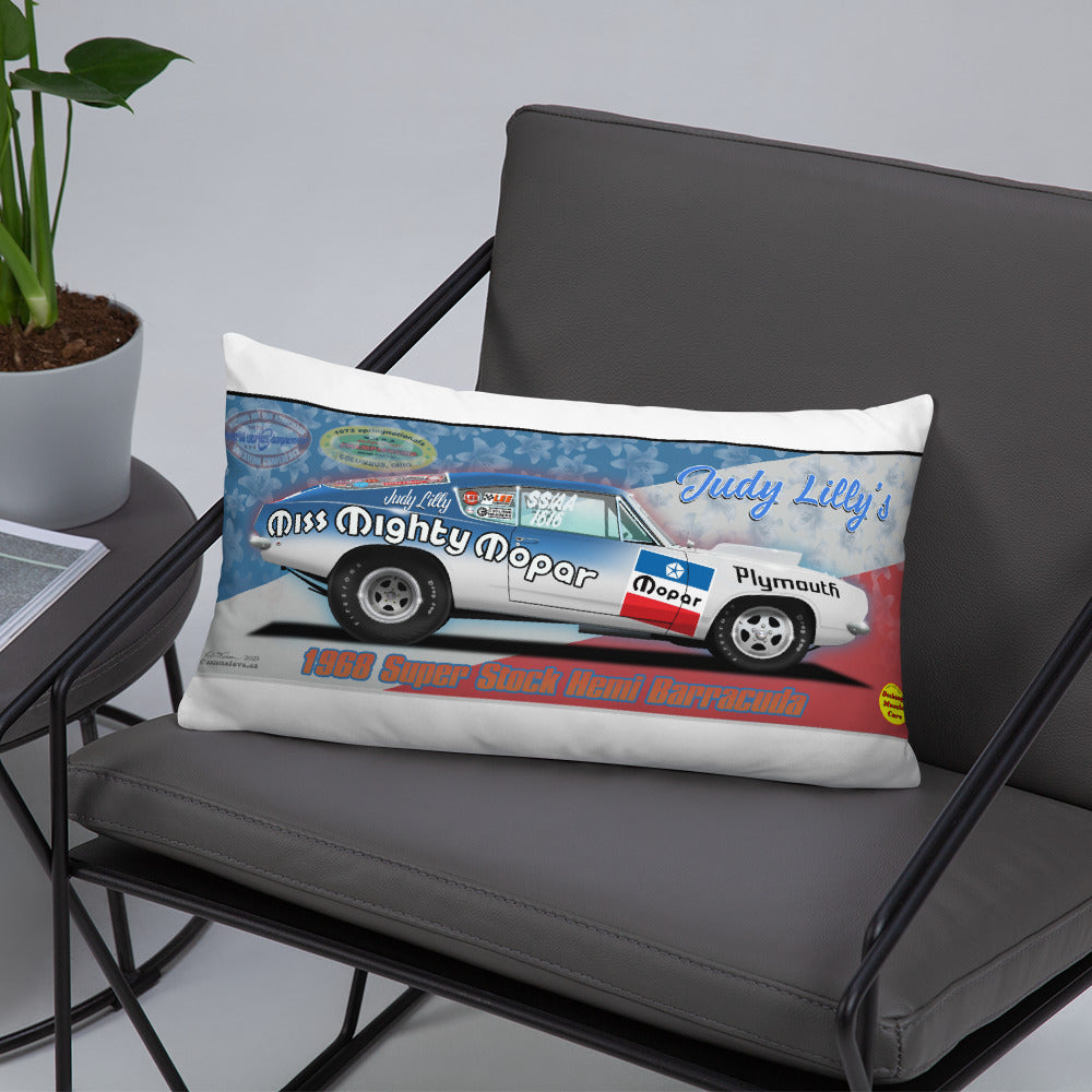 Judy Lilly Miss Mighty Mopar Basic Pillow