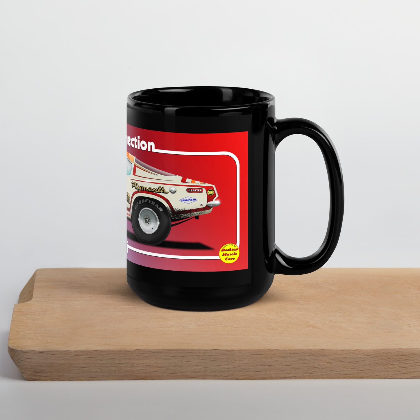 Paul Rossi 68 Cuda Black Glossy Mug