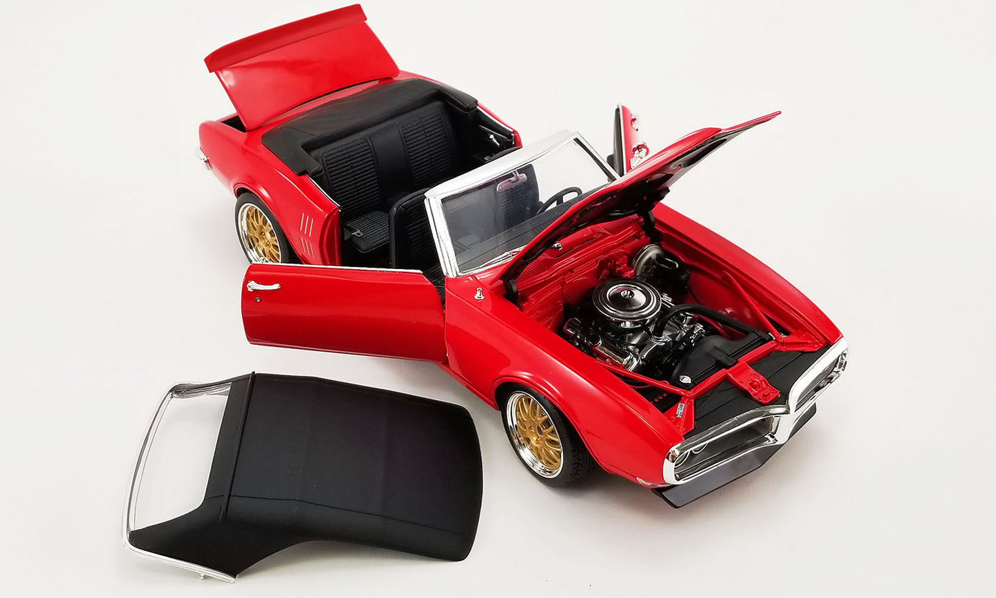 1968 Pontiac Firebird Convertible Restomod Red 1:18 Acme