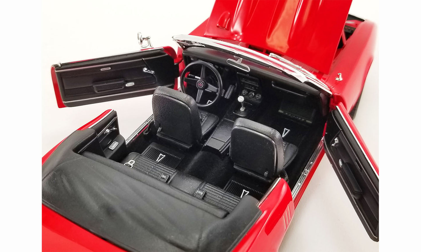 1968 Pontiac Firebird Convertible Restomod Red 1:18 Acme