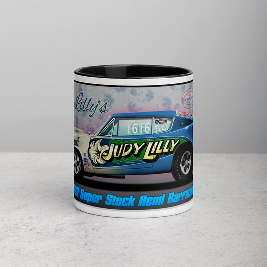 Judy Lilly Flower Car Mug with Color Inside