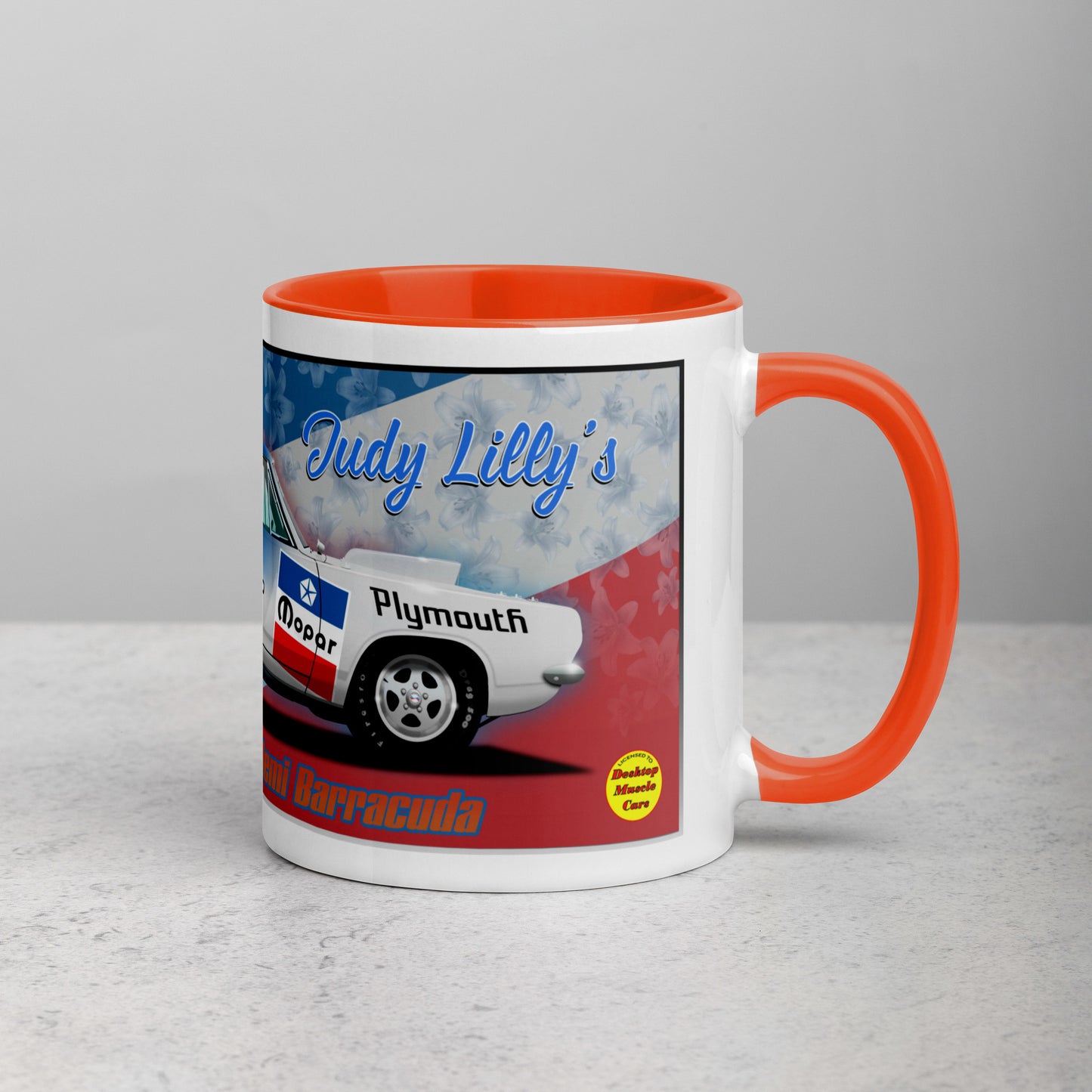 Judy Lilly Miss Mighty Mopar Mug with Color Inside