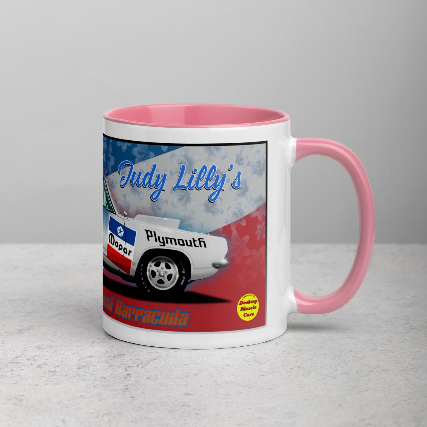 Judy Lilly Miss Mighty Mopar Mug with Color Inside