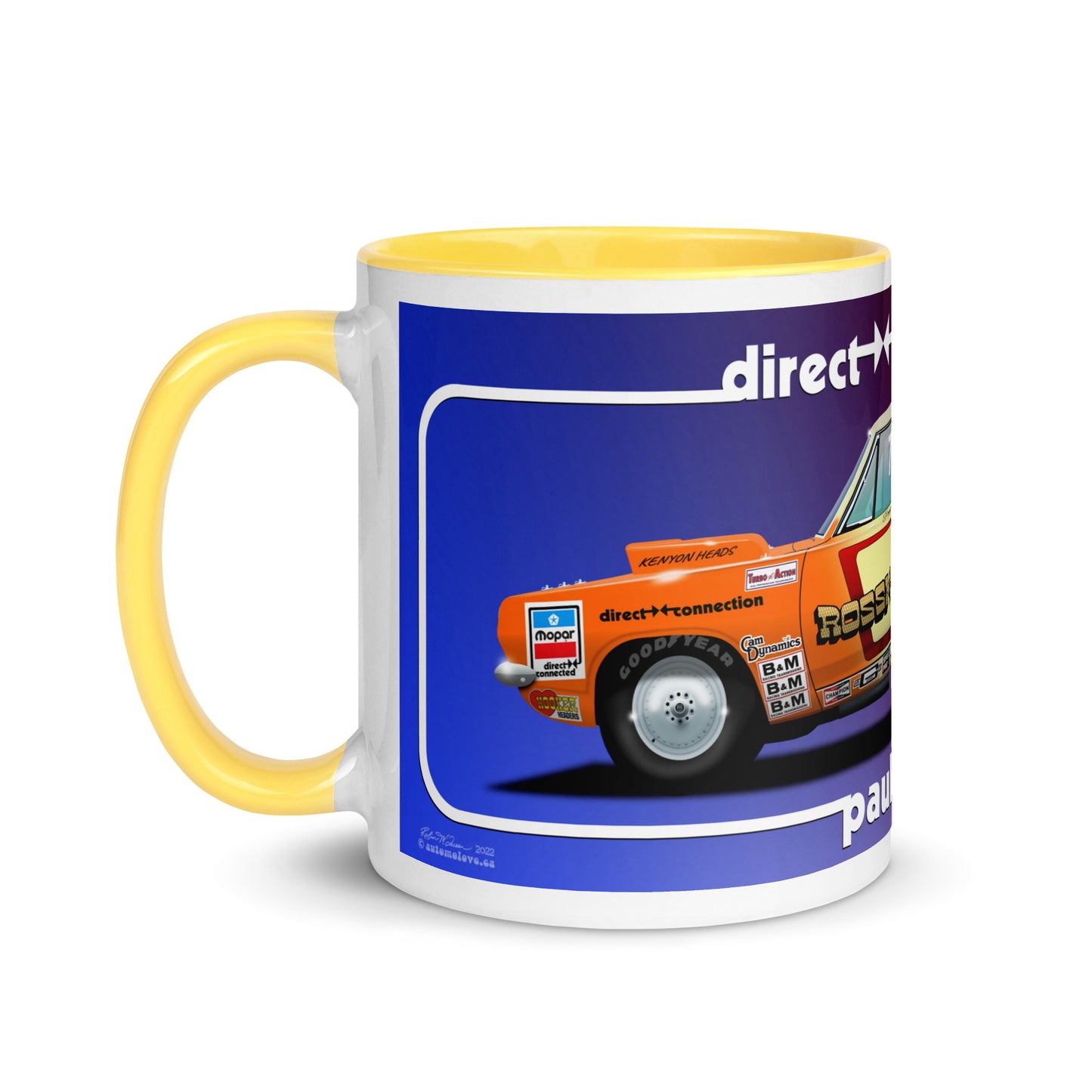 Paul Rossi 68 Cuda Mug with Color Inside