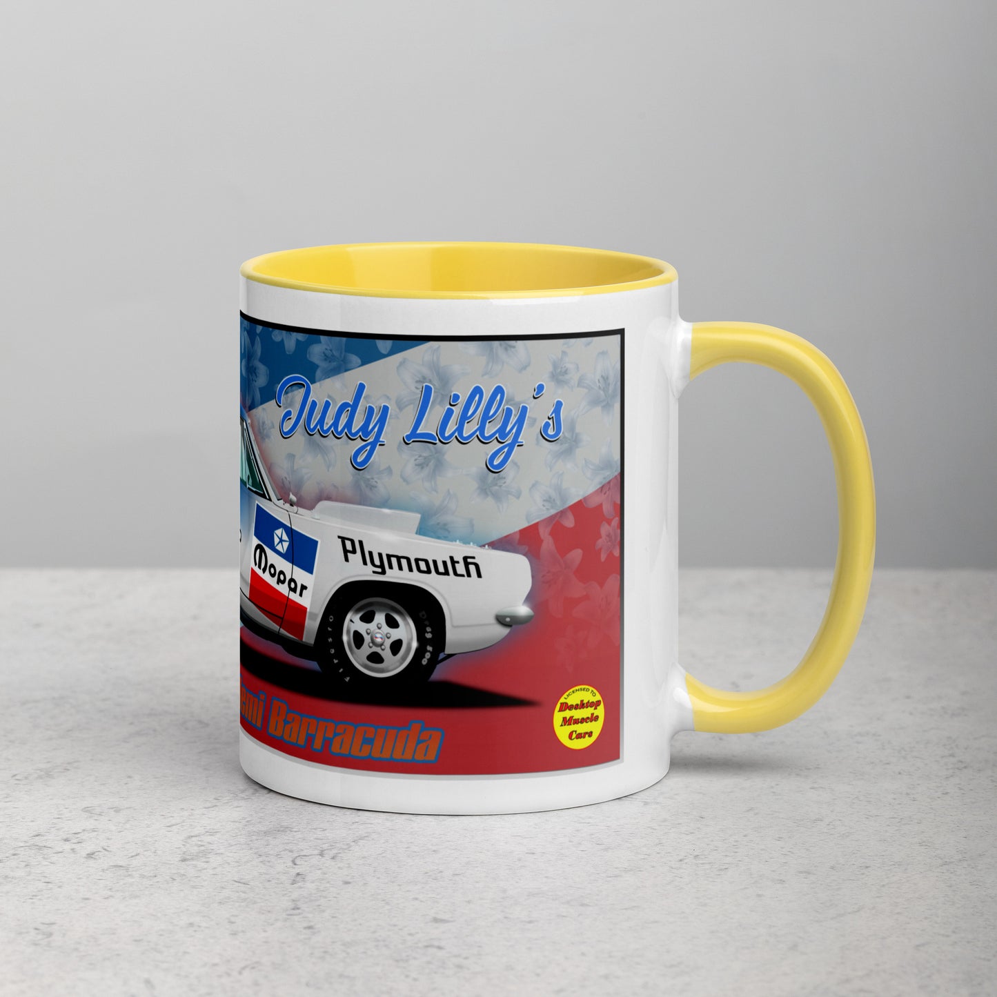 Judy Lilly Miss Mighty Mopar Mug with Color Inside