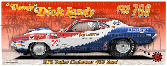 Dick Landy 1972 Challenger Sticker