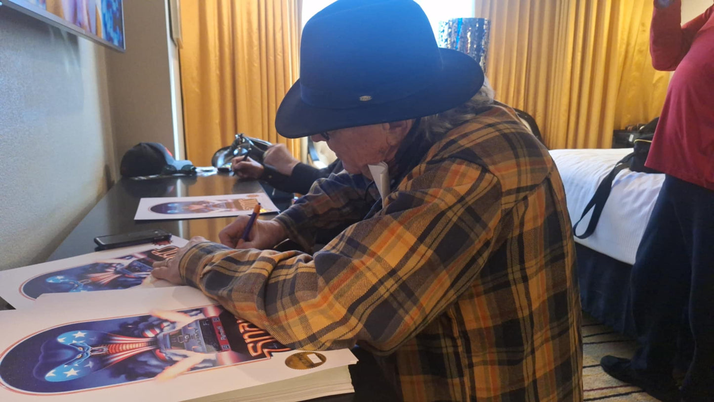 Don Prudhomme and Kenny Youngblood Autographed Limited Edition Lithograph. Only 35 signed and numbered copies.