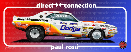 Paul Rossi 1970 Challenger Sticker