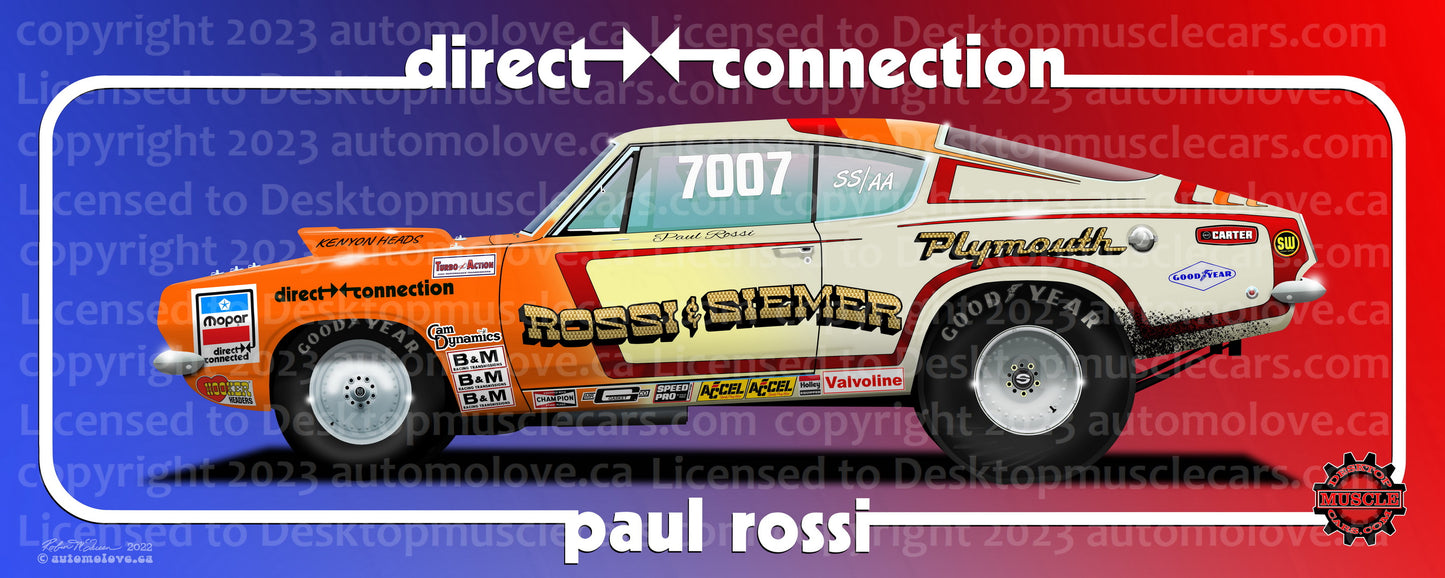 Paul Rossi 68 Cuda Horizontal Banner