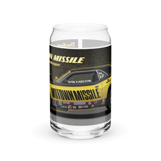 Motown Missile Challenger Can-shaped glass