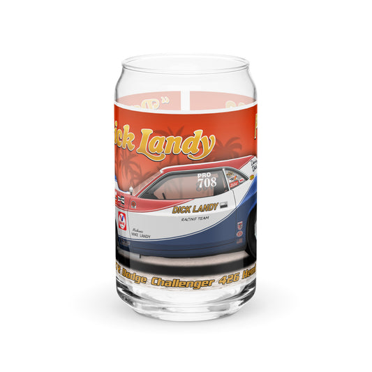 Dick Landy 1972 Challenger Can-shaped glass