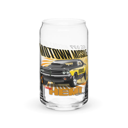 Motown Missile Challenger Can-shaped glass