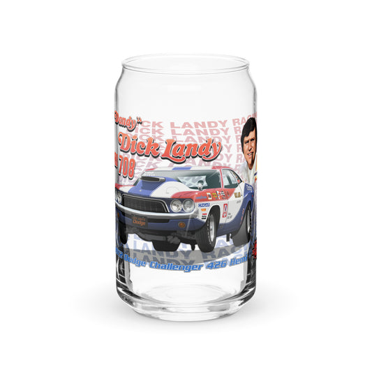 Dick Landy 1972 Challenger Can-shaped glass