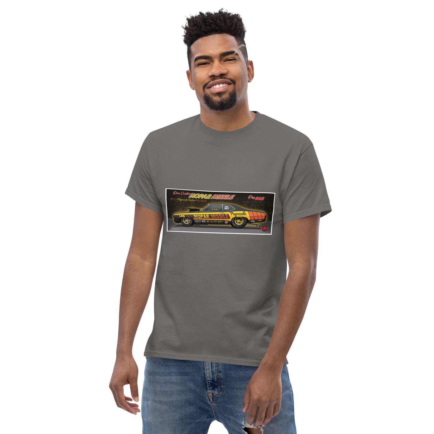 Mopar Missile Duster Wire Car Men's classic tee