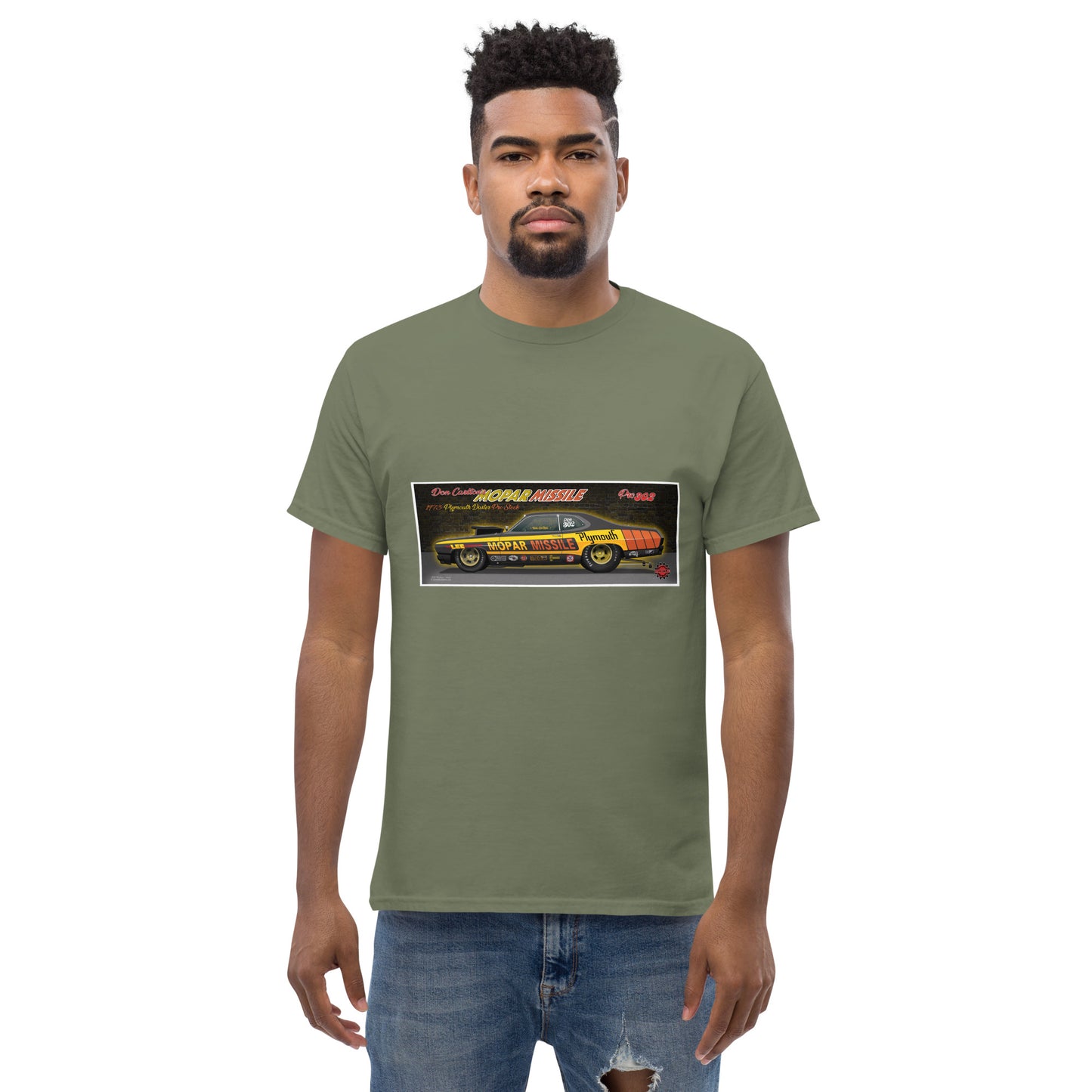 Mopar Missile Duster Wire Car Men's classic tee