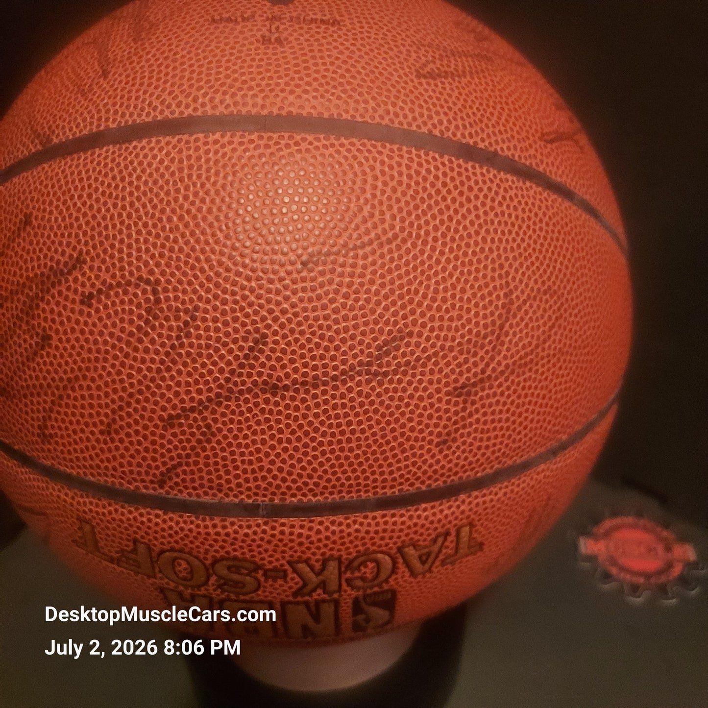 Michael Jordan Washington Wizards Team Signed Basketball with Upper Deck Authenticated numbered hologram and matching Certificate of Authenticity