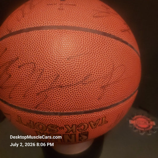 Michael Jordan Washington Wizards Team Signed Basketball with Upper Deck Authenticated numbered hologram and matching Certificate of Authenticity