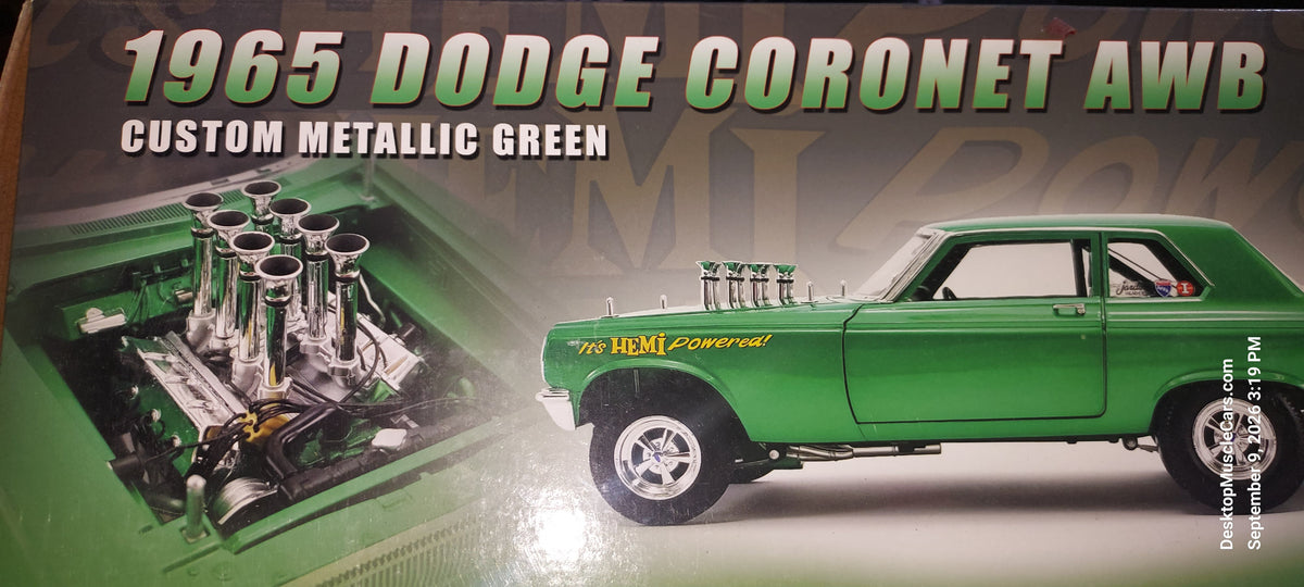1965 Coronet Metalic Green Altered Wheelbase 1:18 Scale Acme Diecast