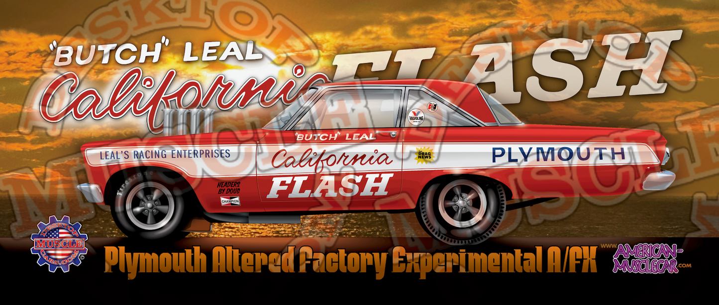 Butch Leal 1965 Plymouth Belvedere Altered Wheelbase A/FX Bumper Sticker