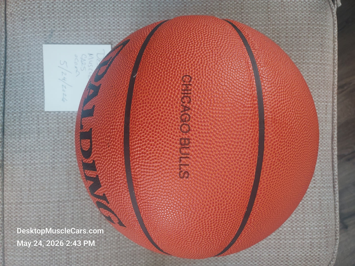 Chicago Bulls Spalding Official Game Basketball David Stern Commissioner (Jordan era)