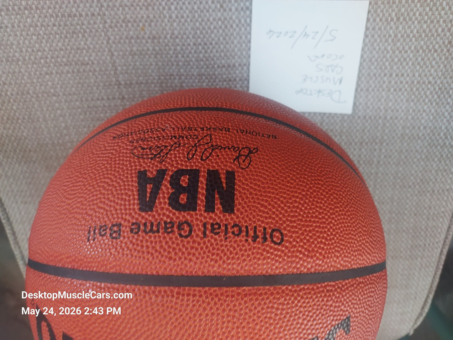 Chicago Bulls Spalding Official Game Basketball David Stern Commissioner (Jordan era)