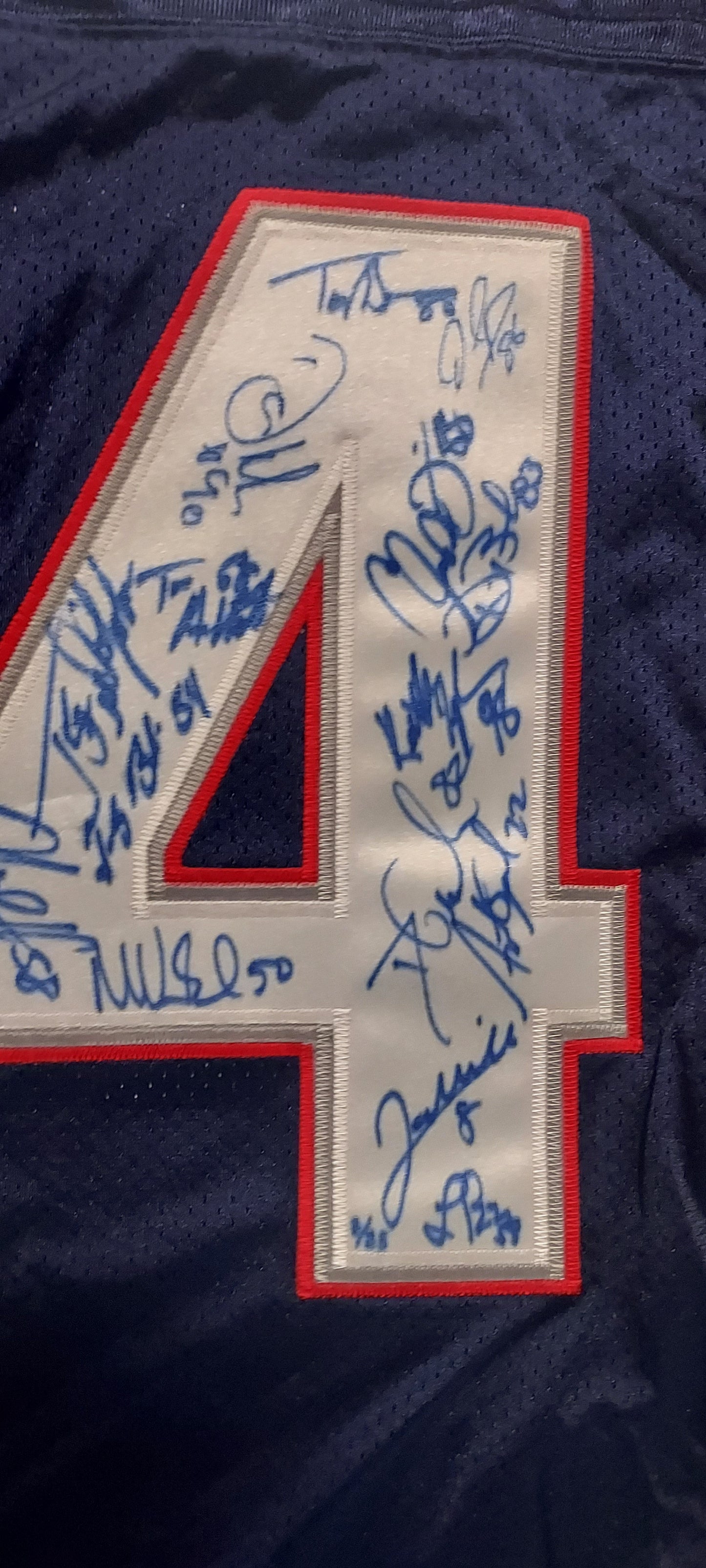 New England Patriots Super Bowl 36 Team Signed Jersey Steiner #2 of 25