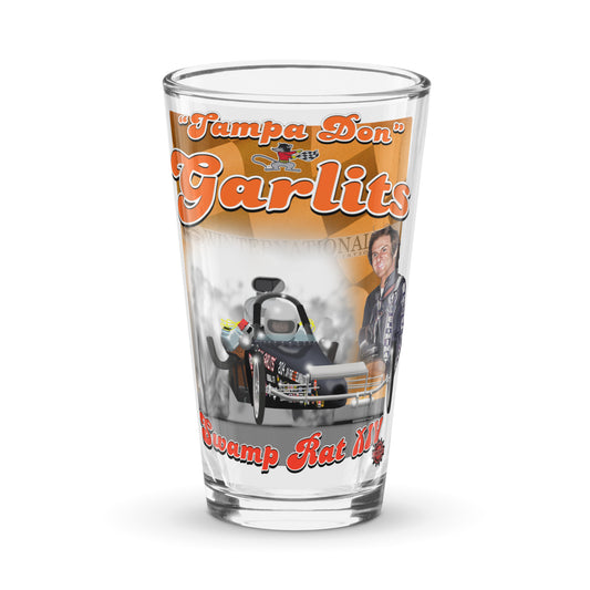 Don Garlits w/ Swamp Rat XIV Shaker pint glass