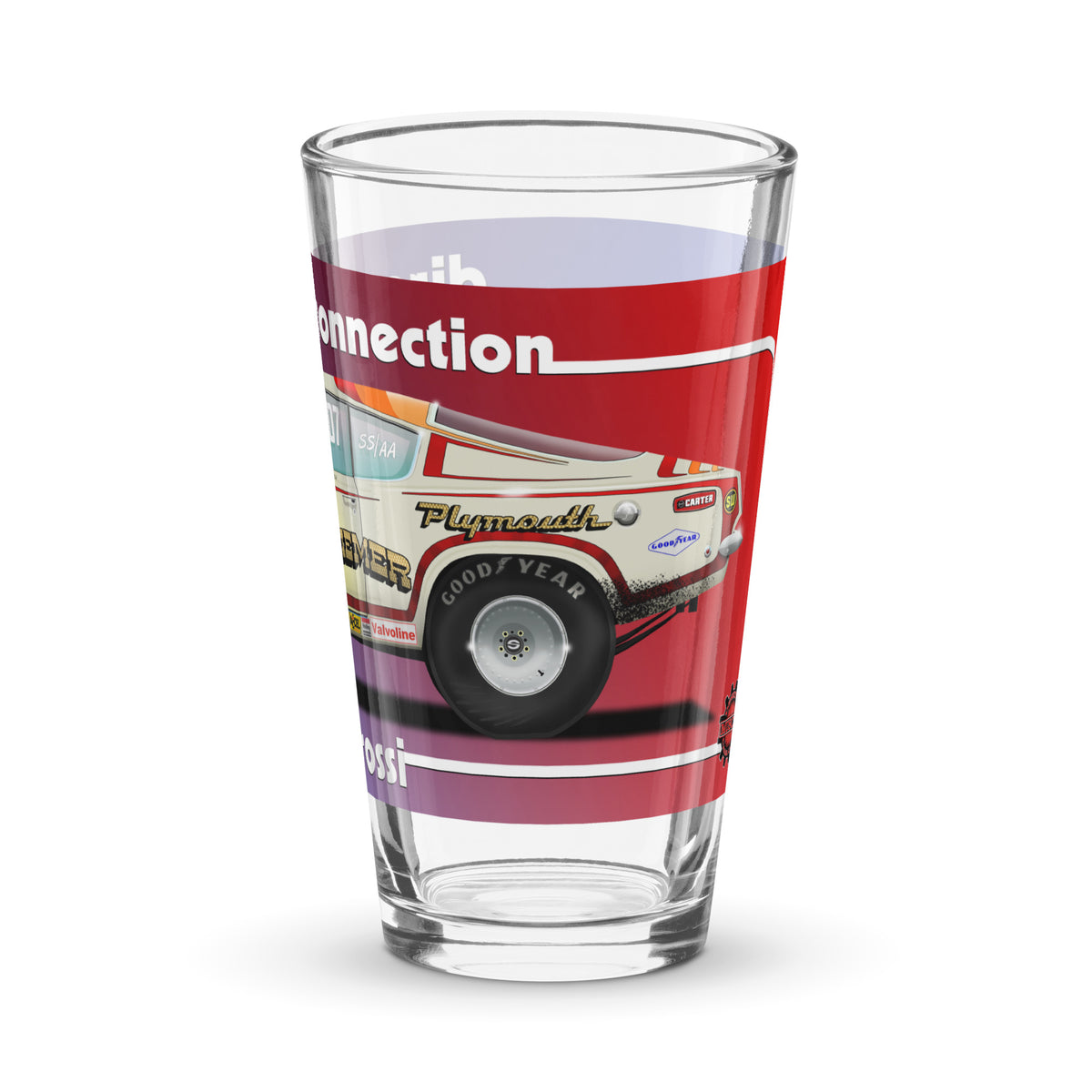 Cuda Shaker Sticker Paul Rossi Barracuda Shaker pint glass – Desktop Muscle Cars