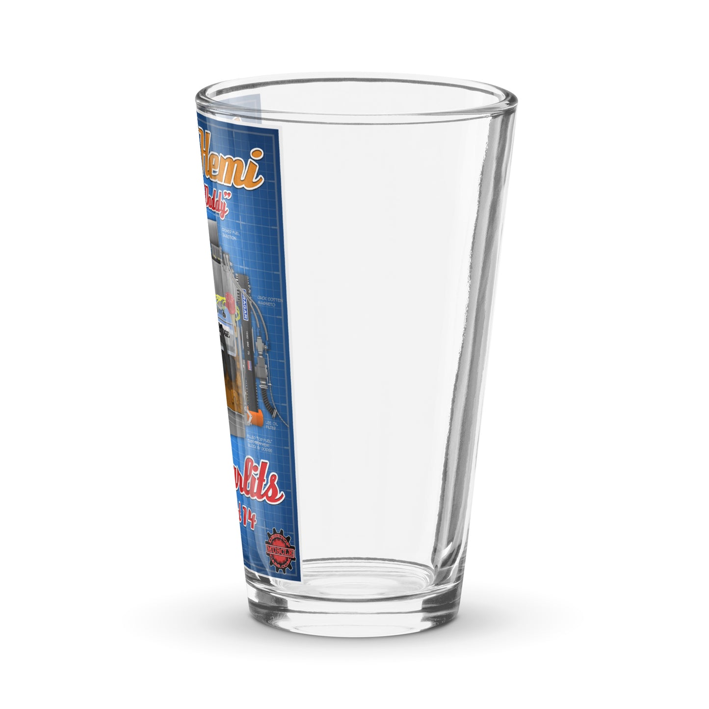 Don Garlits HEMI Shaker pint glass