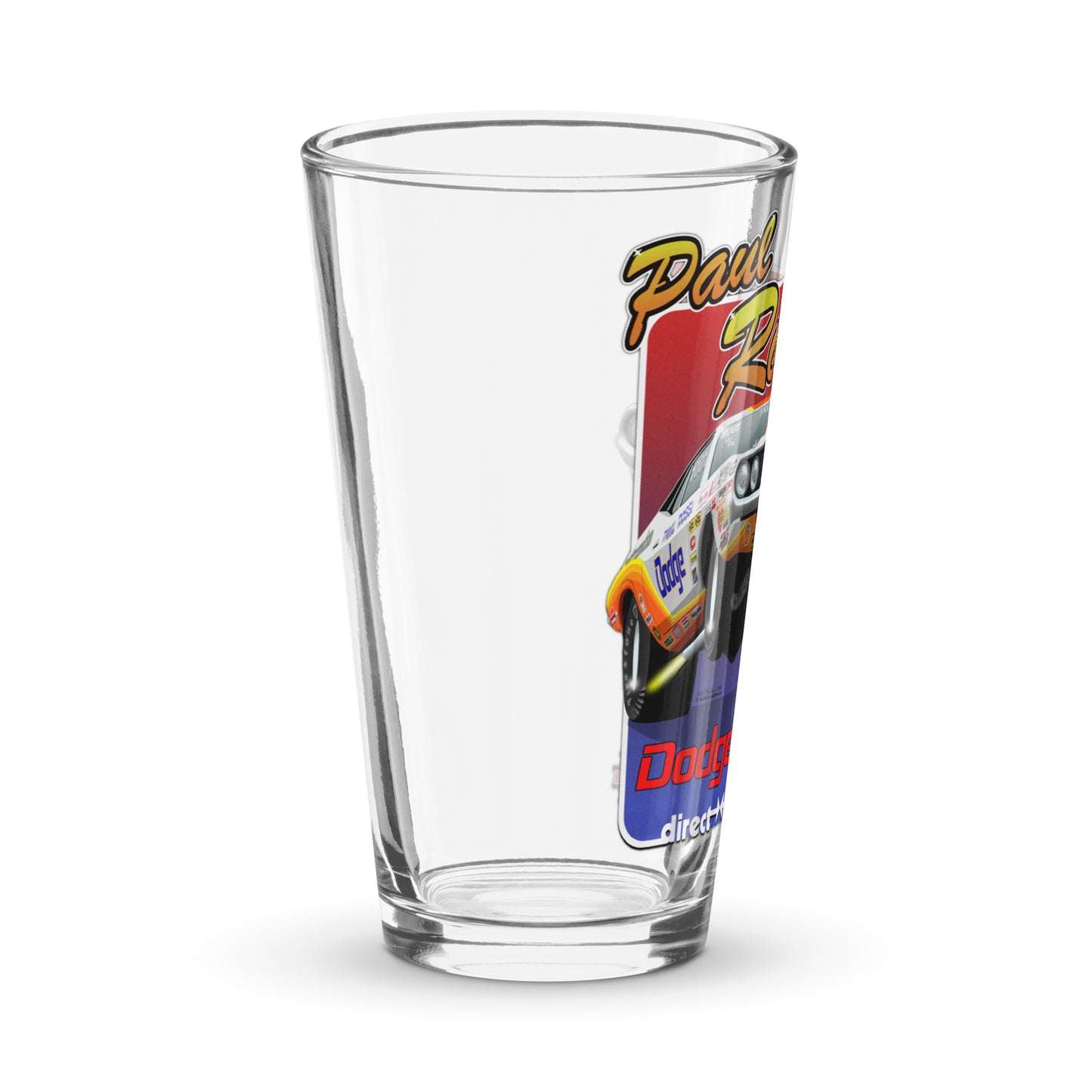 Paul Rossi Challenger Wheelie Shaker pint glass