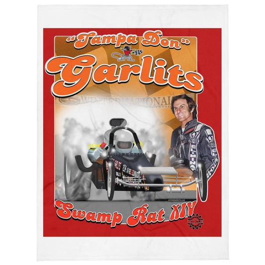 Don Garlits with Portrait Throw Blanket