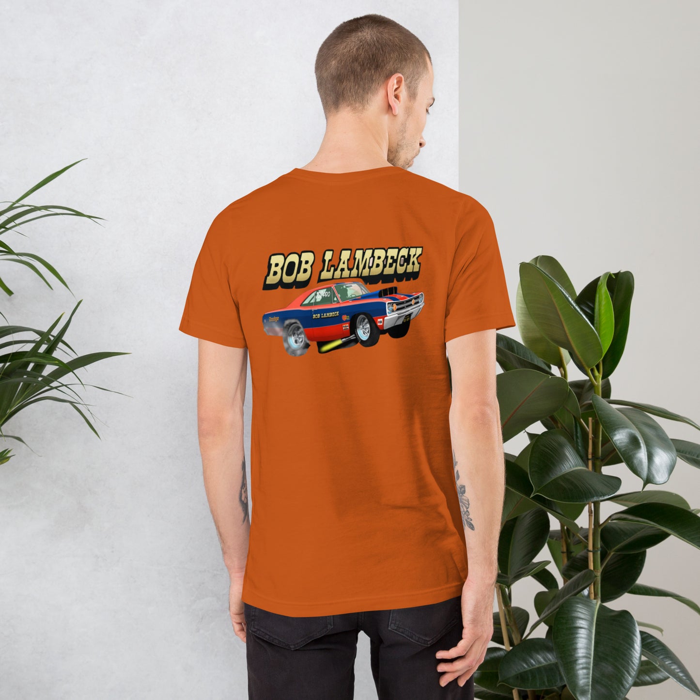 Bob Lambeck Dart Unisex t-shirt design on back