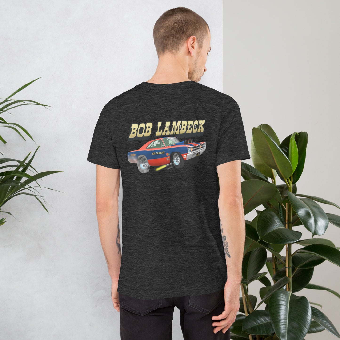 Bob Lambeck Dart Unisex t-shirt design on back