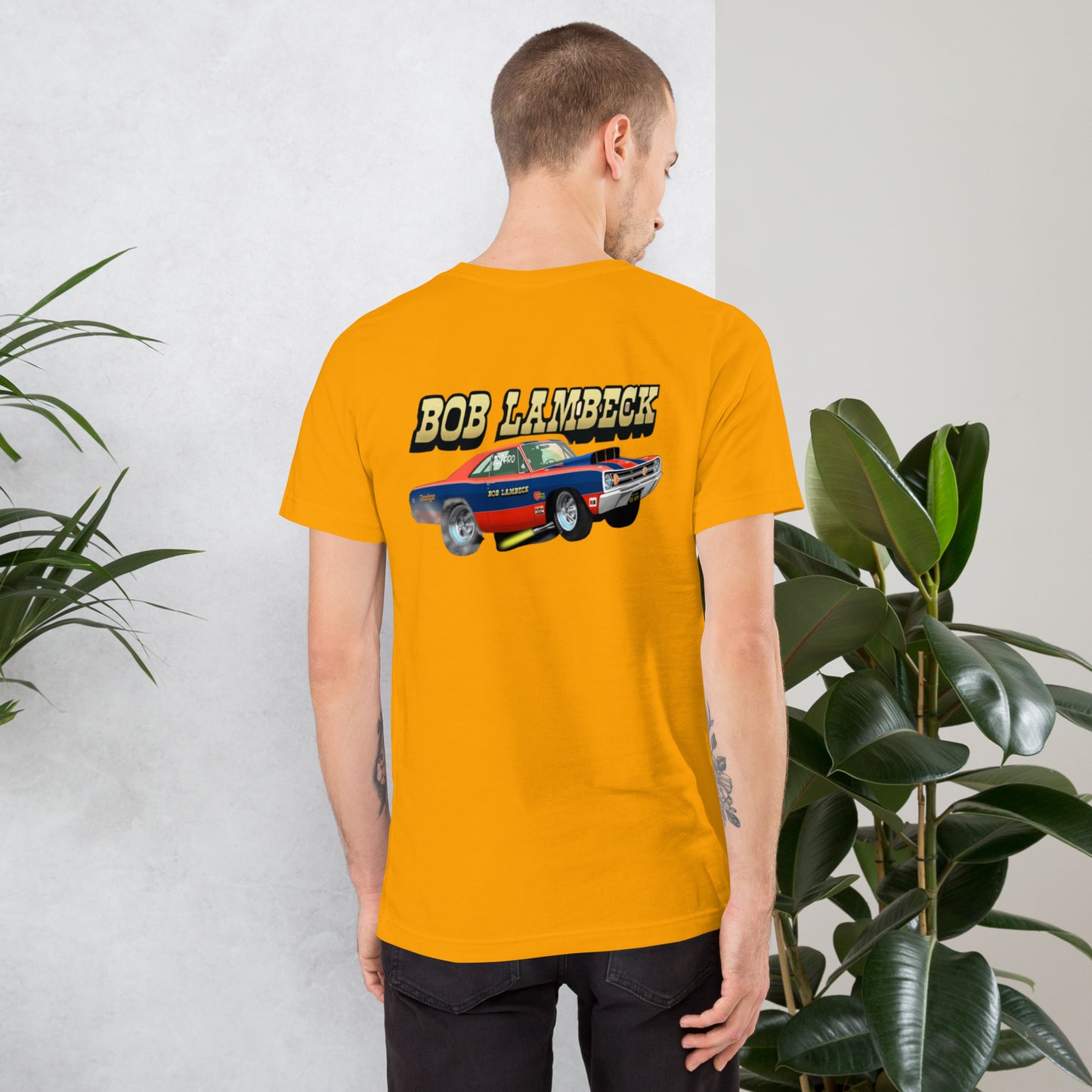 Bob Lambeck Dart Unisex t-shirt design on back