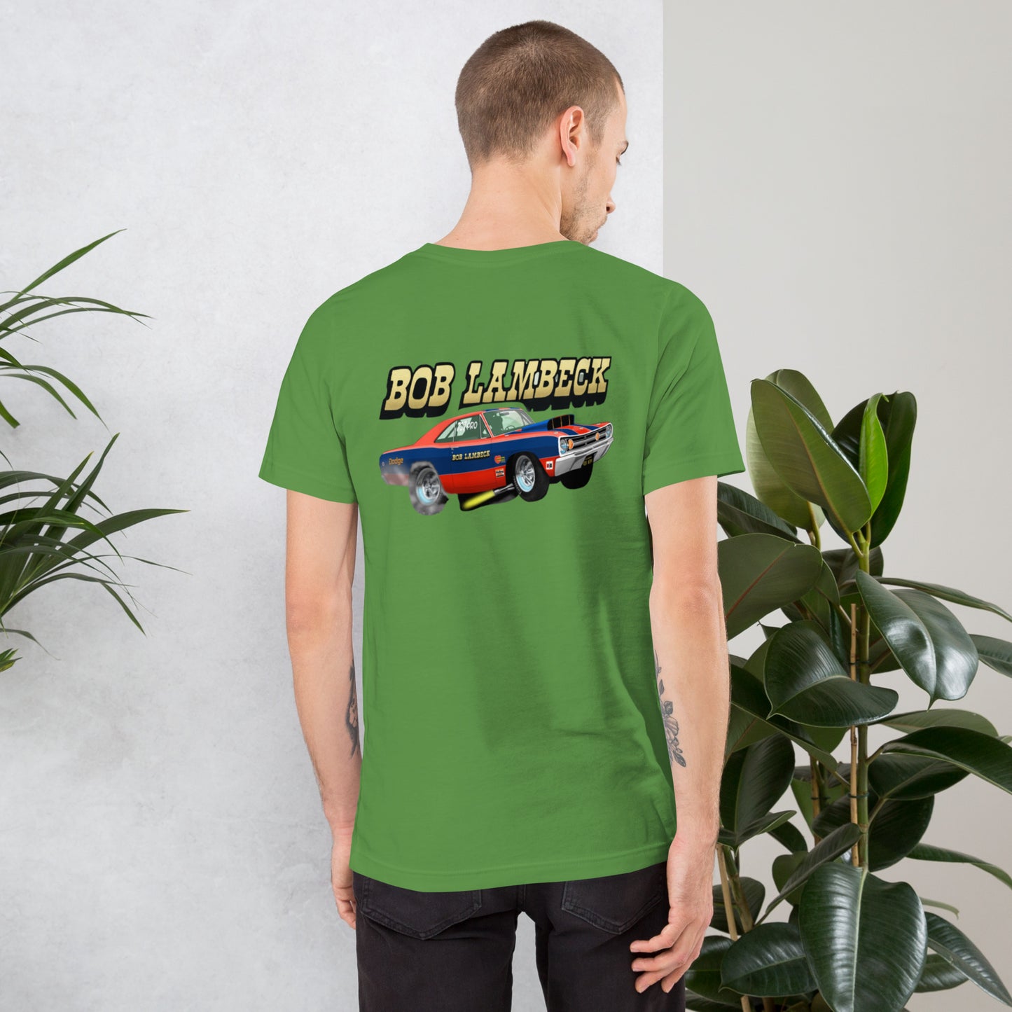 Bob Lambeck Dart Unisex t-shirt design on back