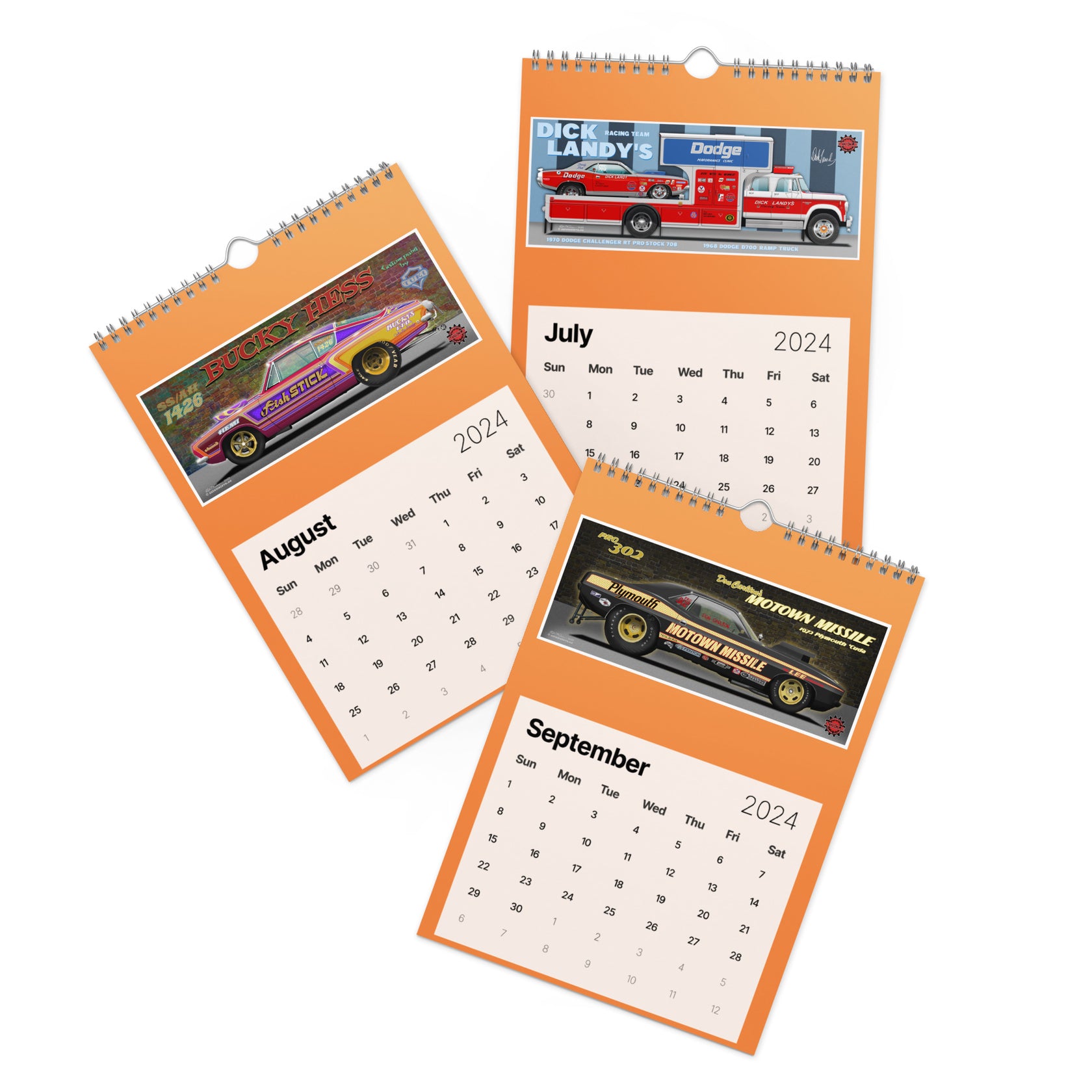 Legends of MOPAR 2024 Wall calendar (2024) Desktop Muscle Cars Inc.
