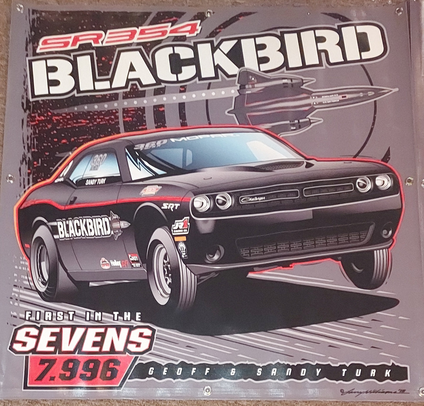 Geoff Turk Blackbird Challenger Vinyl Banner