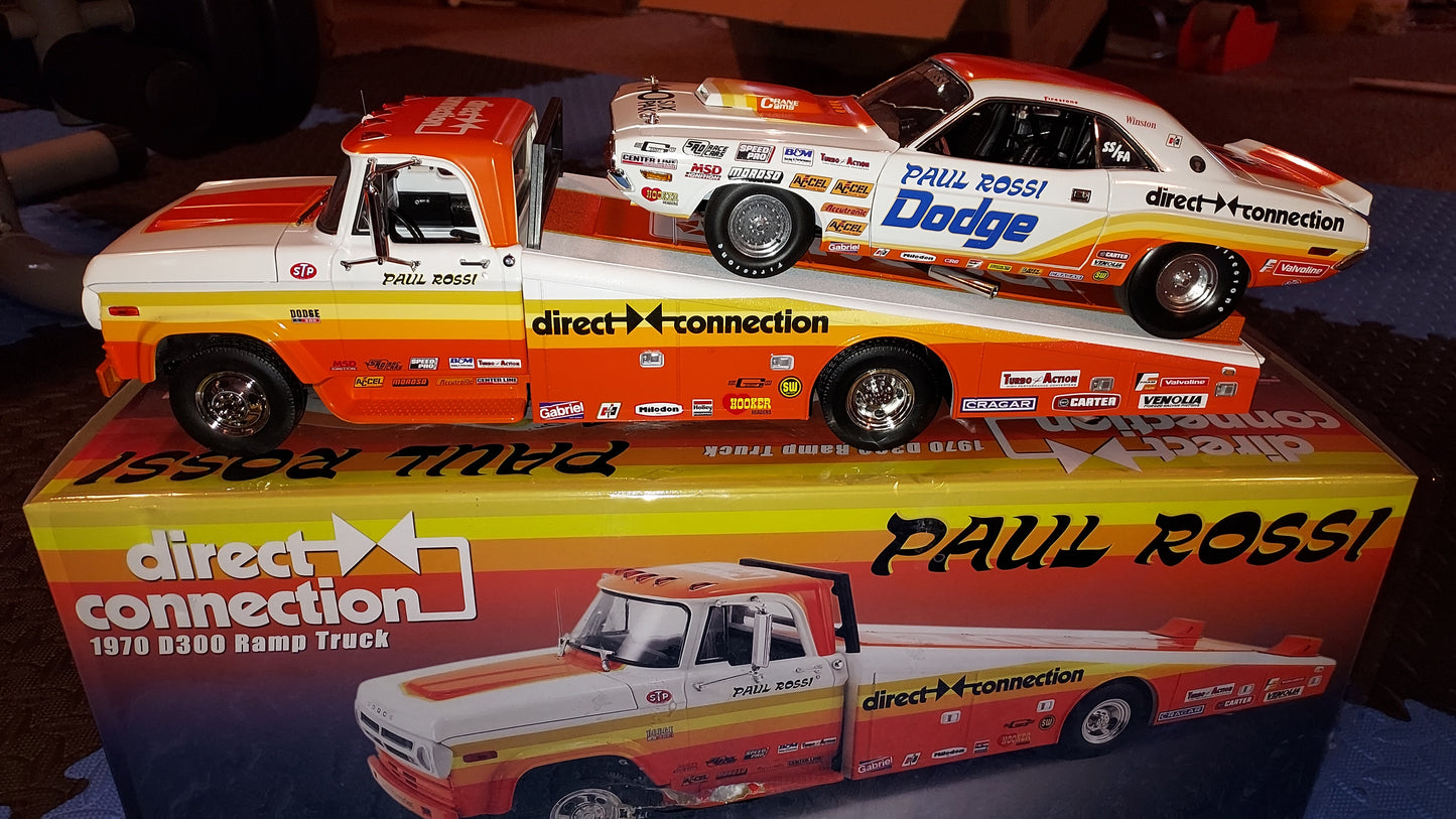 Paul Rossi Direct Connection  1970 Dodge Ramp Truck 1:18 scale Acme