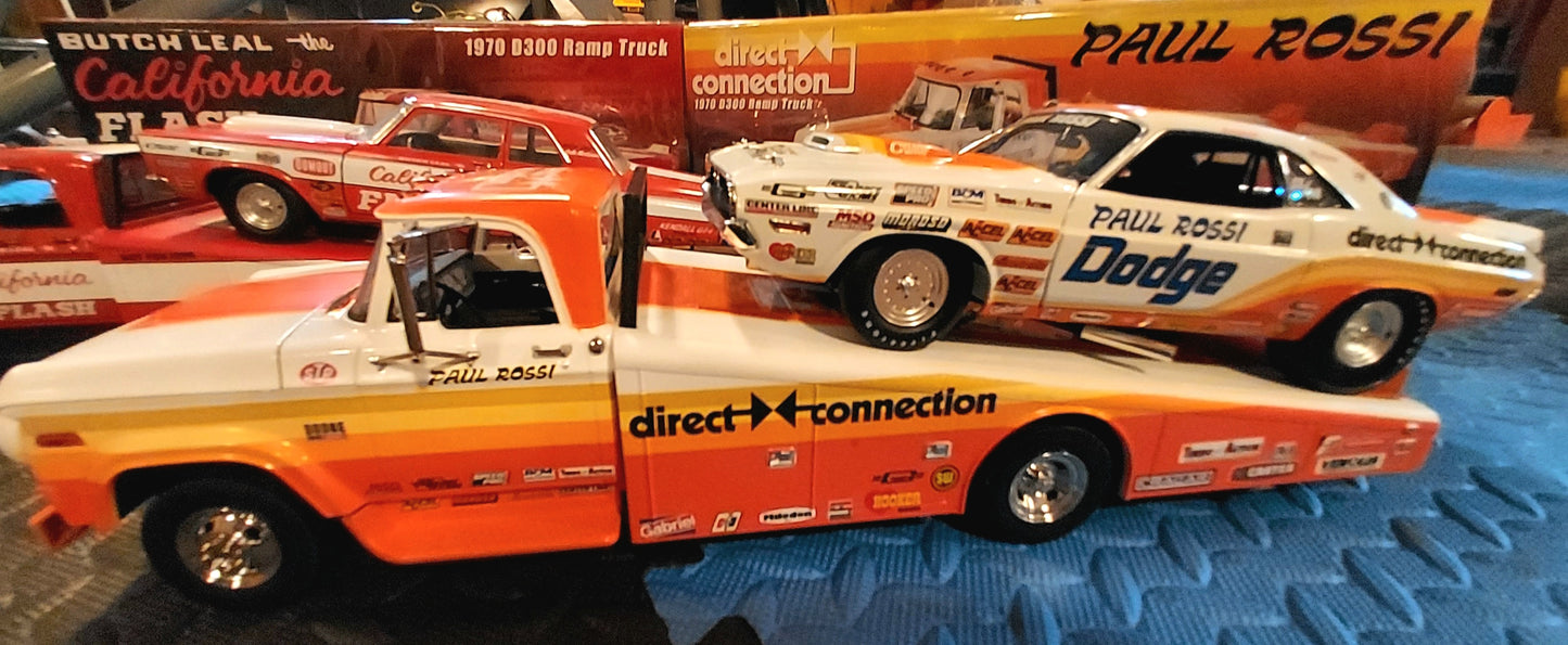 Paul Rossi Direct Connection  1970 Dodge Ramp Truck 1:18 scale Acme