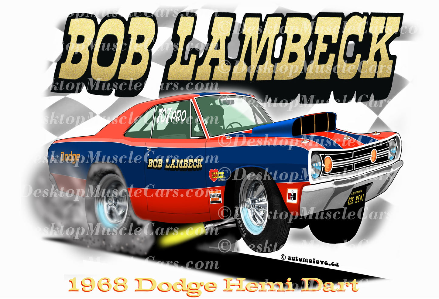 Bob Lambeck Hemi Dart Vinyl Banner